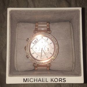 Michael Kors rose gold watch